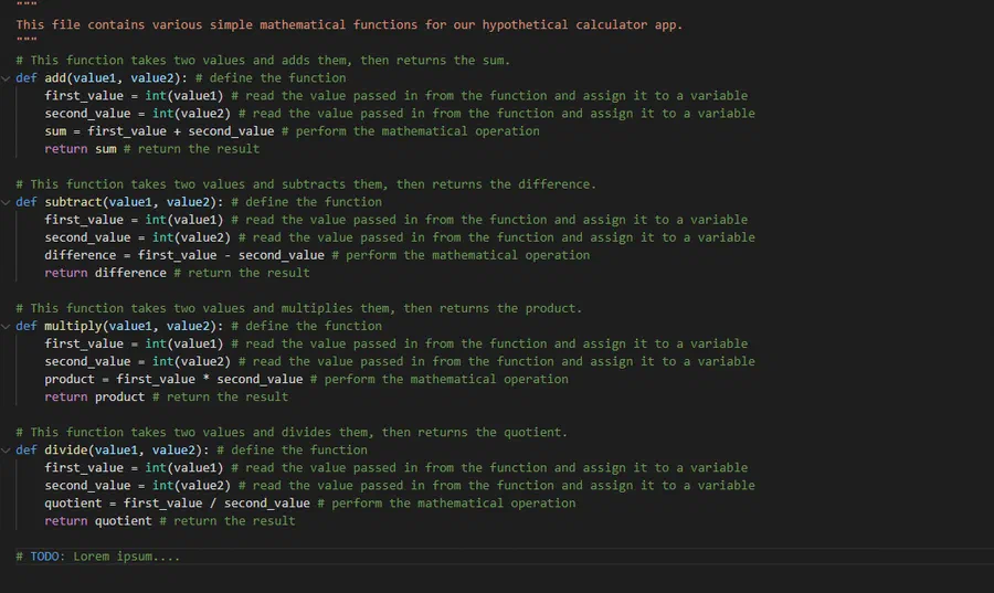 Code snippet